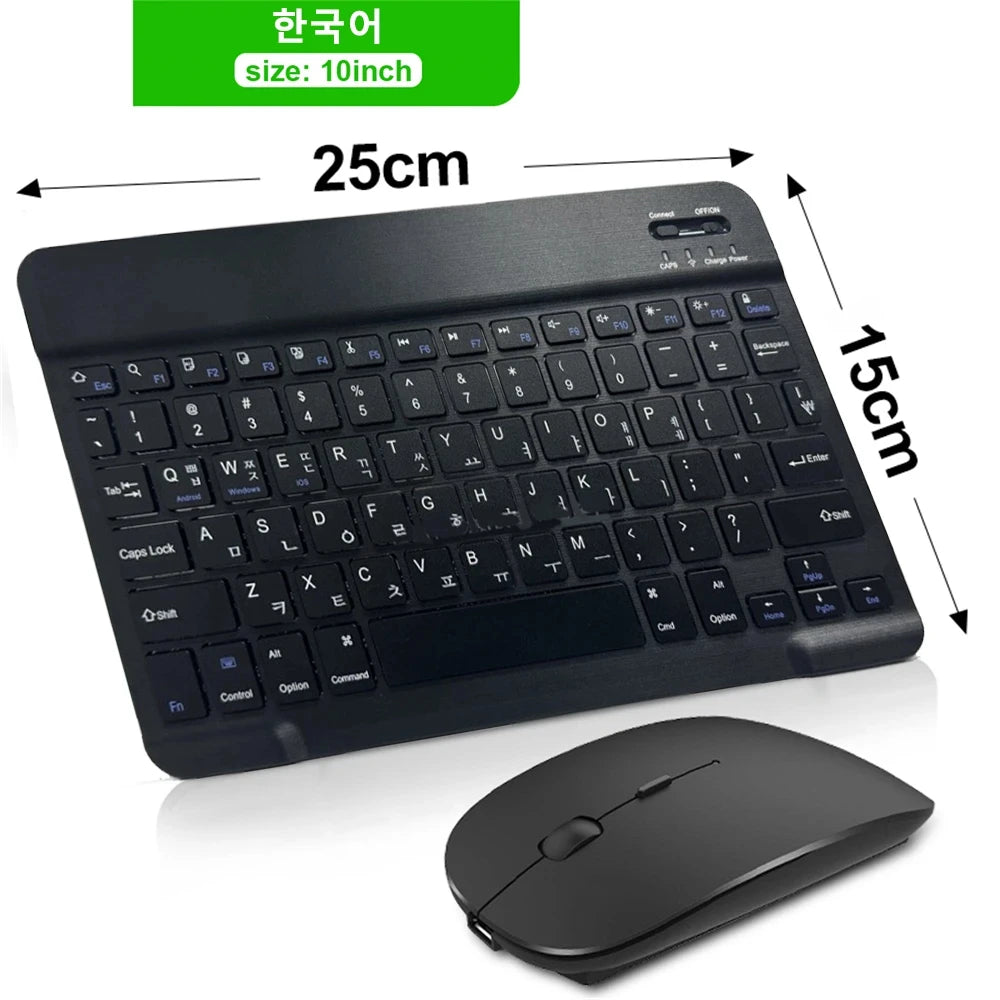 Bluetooth Wireless Keyboard Mouse For IOS Android Windows Tablet For iPad Air Mini Pro