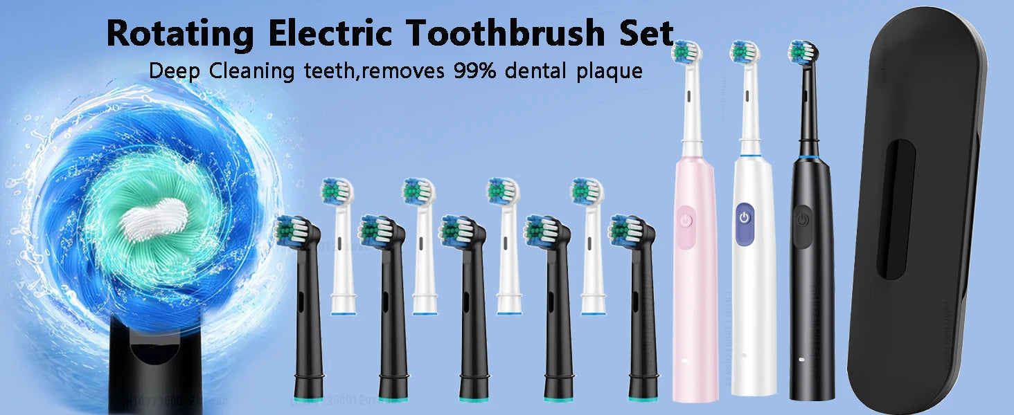 SmilePro 8X™ – Rechargeable Rotary Electric Toothbrush