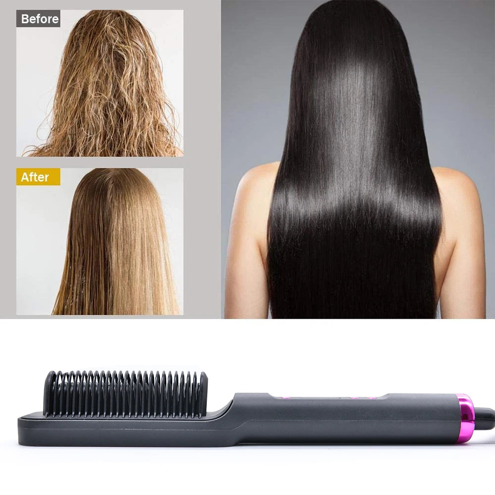 SleekComb Pro™ – Anti-Scald Ionic Straightener