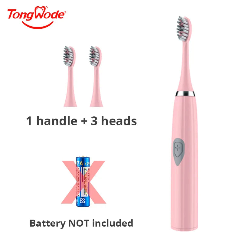 Tongwode Electric Toothbrush for Adults Soft Bristle Portable Battery E802 Endurance IPX6 Waterproof Intelligent Effective