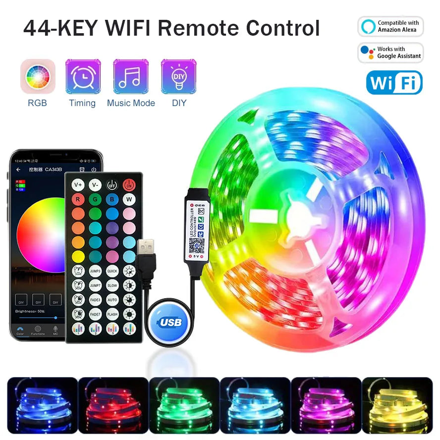 Gadgit Co™ – RGB LED Light Strip | App, WiFi, Bluetooth & IR Control