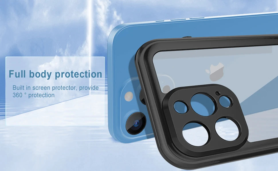 AquaShield Pro™ – IP68 Fully Sealed Waterproof iPhone Case