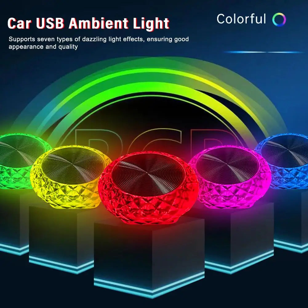 Gadgit Co Mini USB Ambient Light | Plug & Play, 8 Colours, Car & PC Compatible
