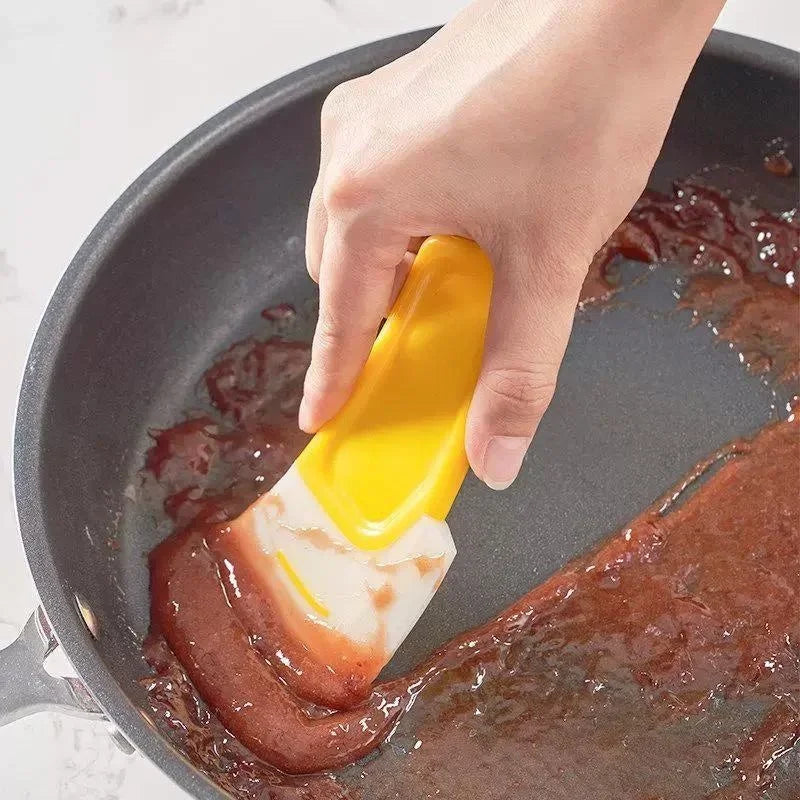 Gadgit Co Silicone Kitchen Scraper Spatula | Pan-Safe, Hanging Storage, 1/2/3pc