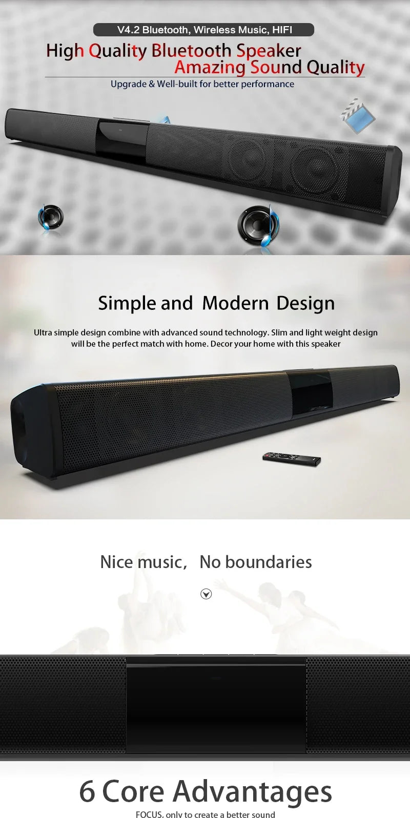 SoundCore Max™ – Portable Wireless Surround Soundbar