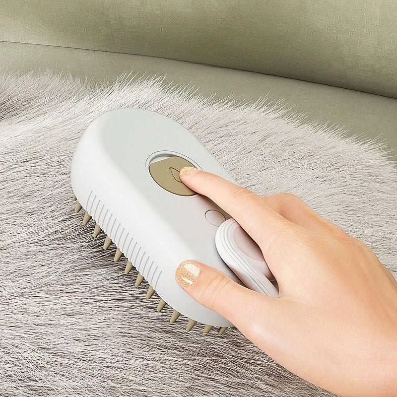 SteamGroom Pro™ – 2-in-1 Pet Steam Brush