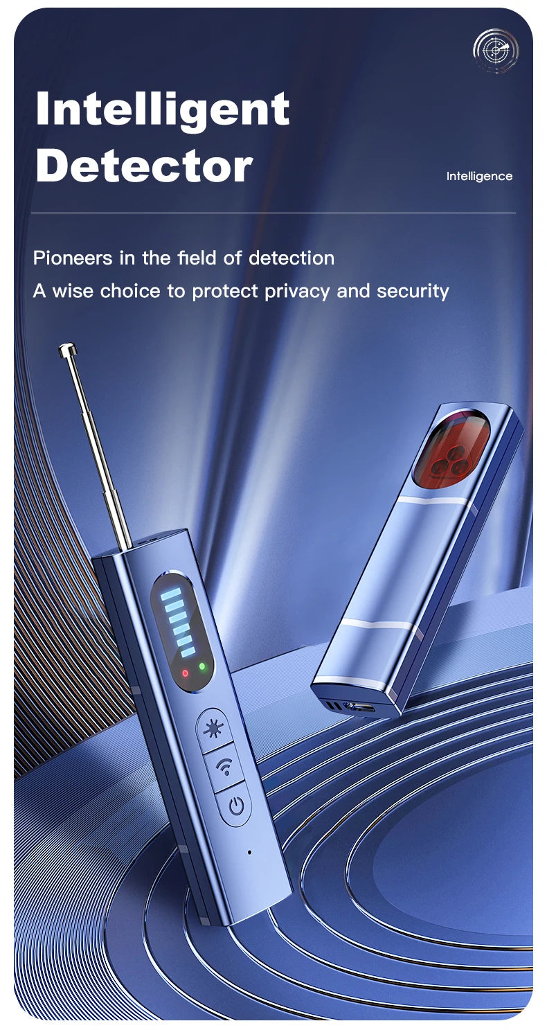 Gadgit Co T18 Multi-Function Anti-Spy Detector Pen | RF, Magnetic, Laser & Vibration