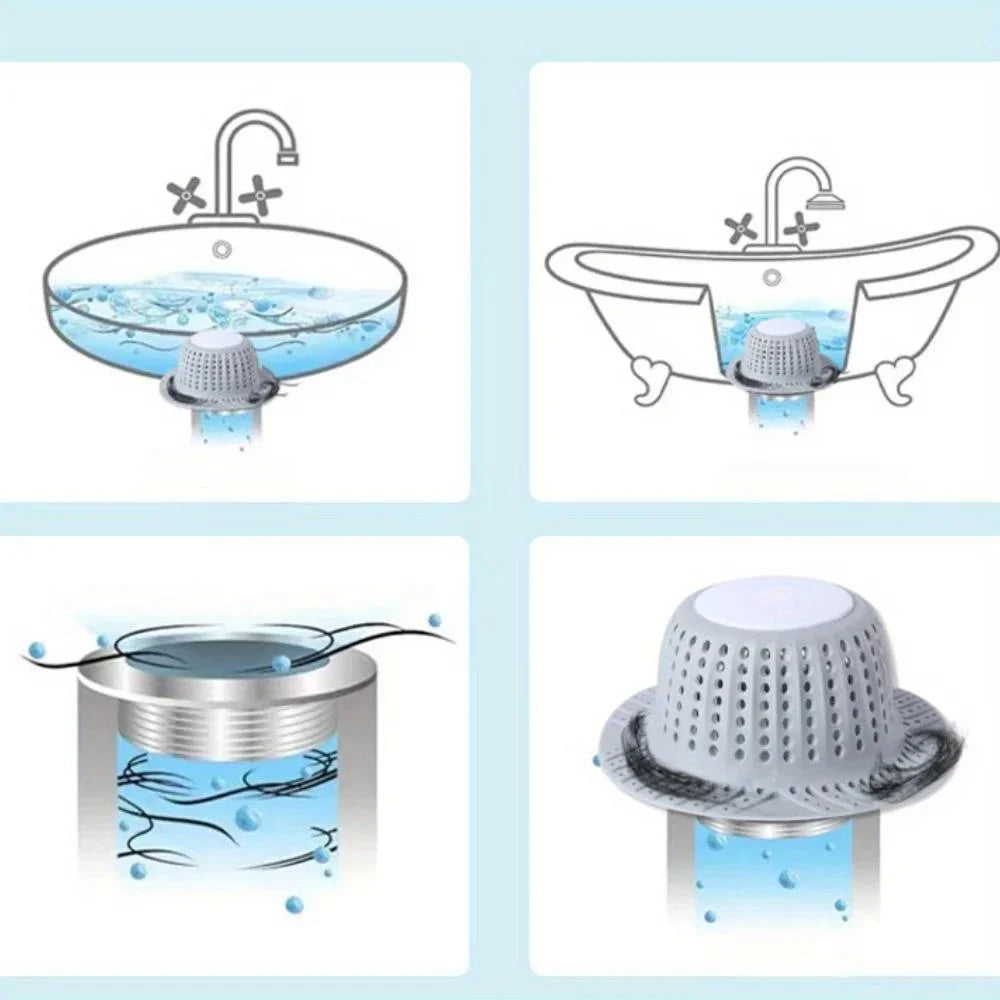 Gadgit Co™ – Collapsible Hair Catcher for Pop-Up & Regular Drains
