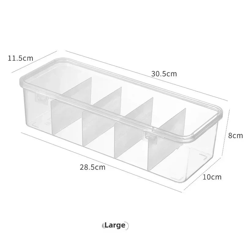 Gadgit Co™ – Transparent Cable & Accessory Organizer Box (Small, Medium, Large)