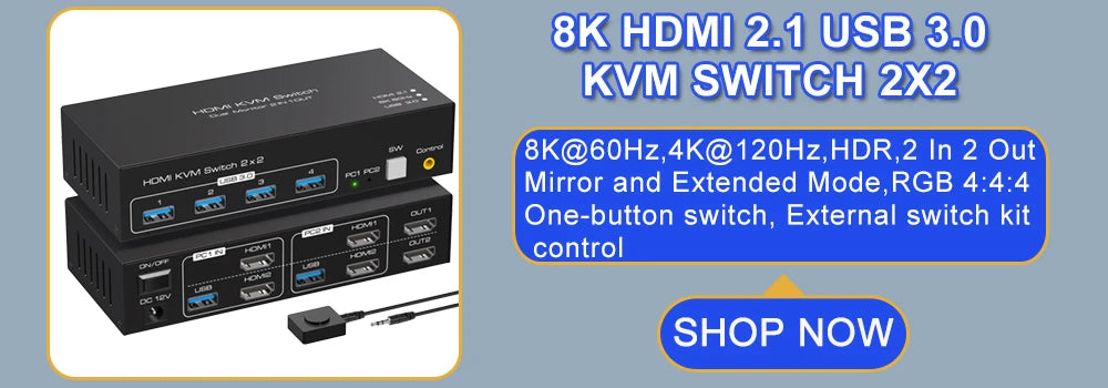 SplitHub Pro™ – 4K UHD HDMI 2.0 1x2 Splitter