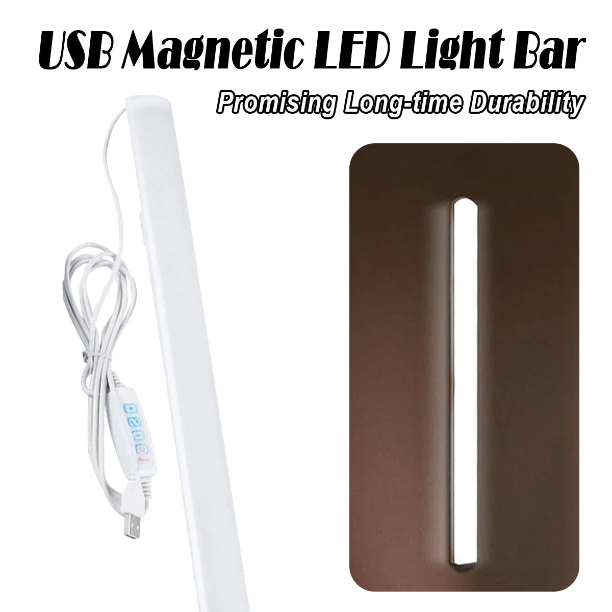 Gadgit Co Magnetic USB LED Bar Light | Dimmable, 3 Colour Temps, 3 Sizes