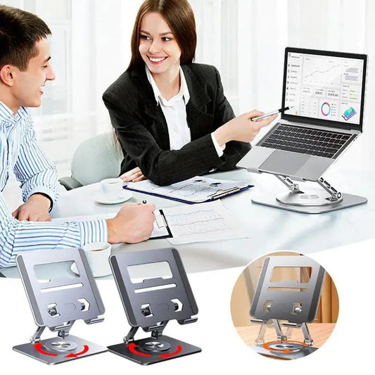 Gadgit Co™ – 360° Adjustable Aluminium Laptop Stand | Foldable, Portable