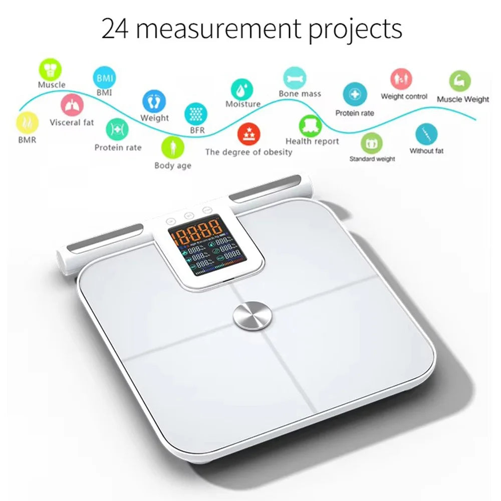 BioScan Pro™ – Smart Body Composition Scale with Handle