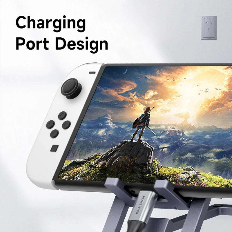 Gadgit Co™ – Foldable Aluminium Phone & Tablet Stand (360° Adjustable)