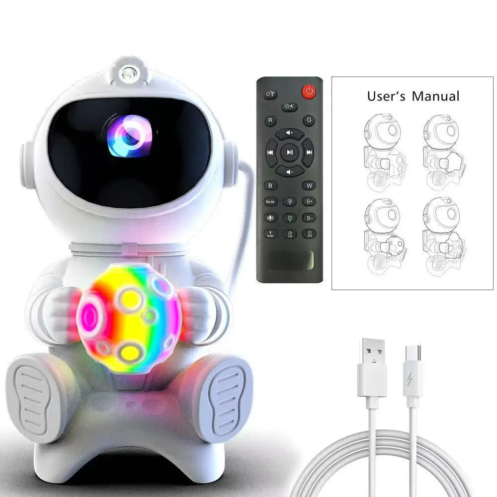 Gadgit Co™ Astronaut Galaxy Light Projector | Bluetooth Speaker, Remote