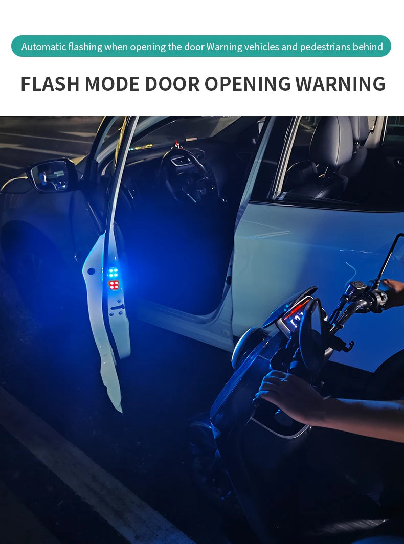 Gadgit Co RGB Car Door Warning Lights | Wireless, Auto Sensor, 2pcs