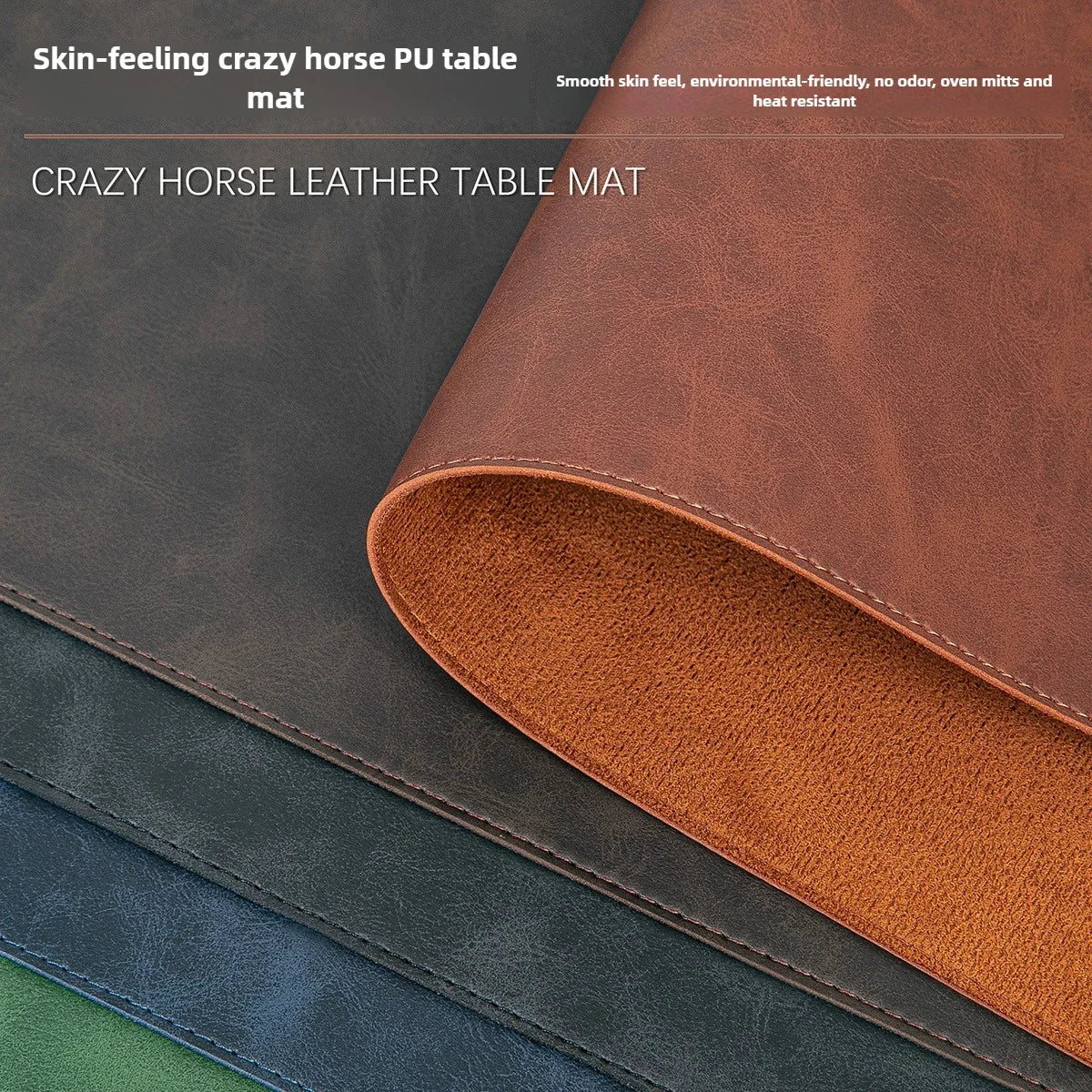 Gadgit Co™ Waterproof PU Leather Desk Mat | Non-Slip, Easy-Clean, 5 Sizes