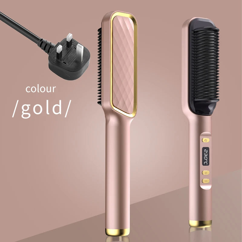 SleekComb Pro™ – Anti-Scald Ionic Straightener