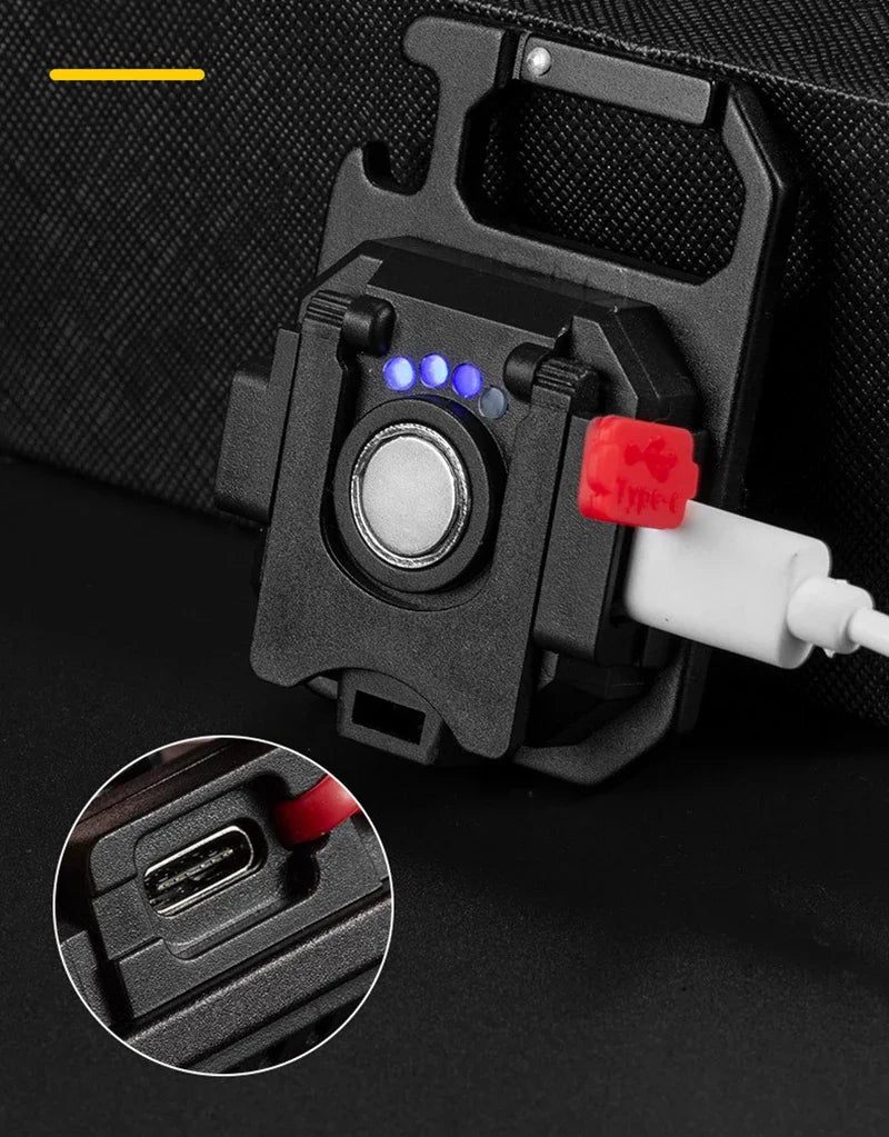 Gadgit Co Mini COB LED Flashlight | 800 Lumens, 7 Modes, Magnetic, Type-C Rechargeable