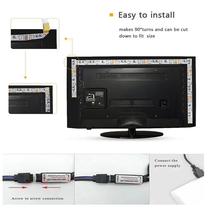 Gadgit Co™ – RGB LED Light Strip | App, WiFi, Bluetooth & IR Control