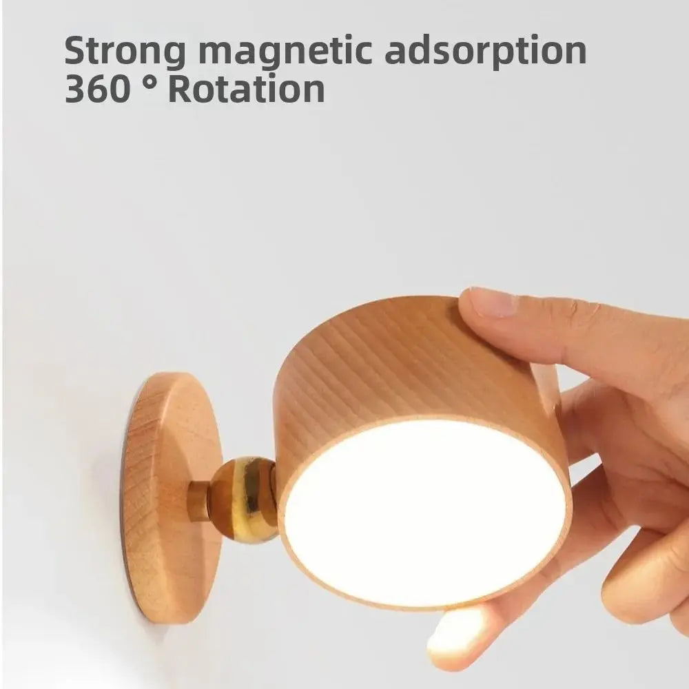 Gadgit Co LunaWall™ 360° Magnetic LED Wall Sconce | Dimmable, USB Rechargeable