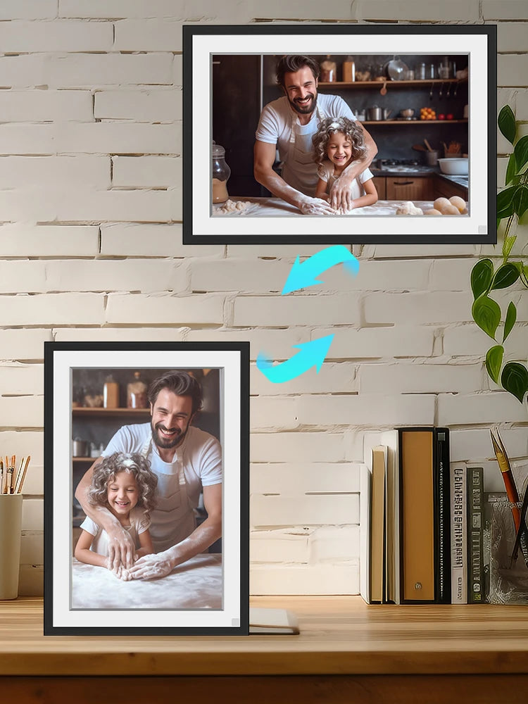 Gadgit Co™ – 10.1" WiFi Digital Photo Frame | 32GB | IPS HD Touchscreen | Frameo App