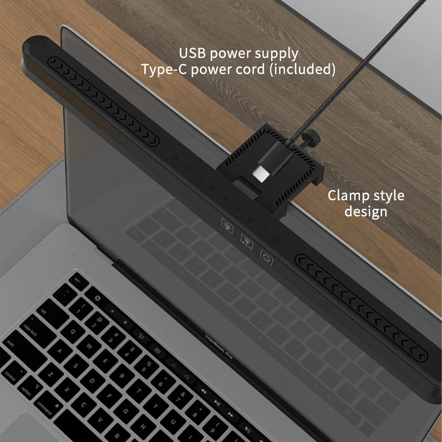 Gadgit Co™ Monitor Light Bar | Stepless Dimming, Anti-Glare, USB