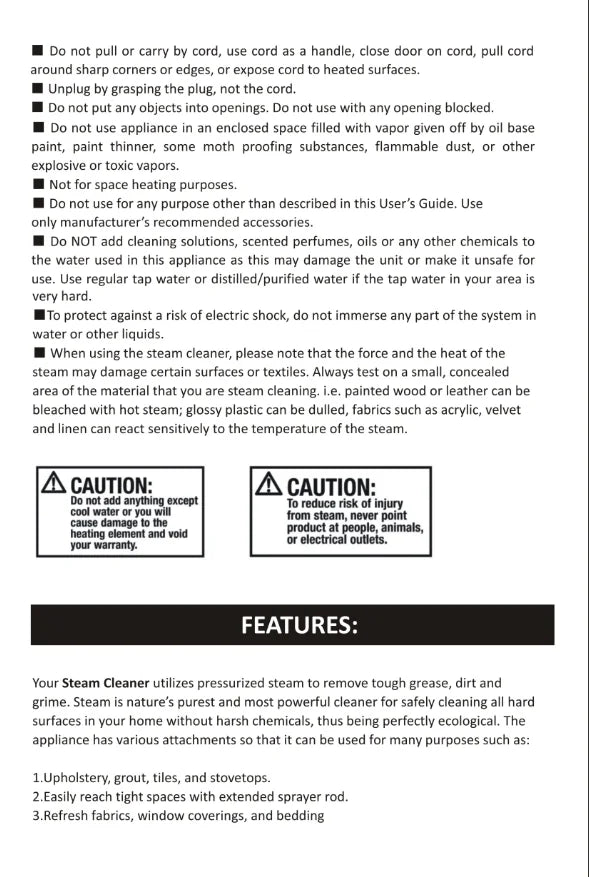 SteamMaster Pro™ – 2500W High-Power Handheld Steam Cleaner