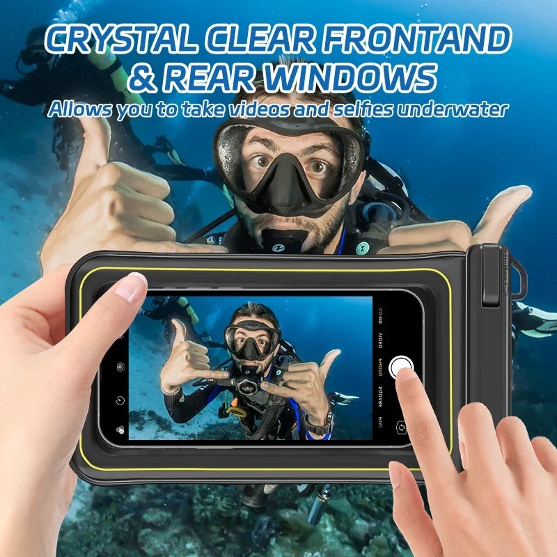 Gadgit Co™ – Floating Waterproof Phone Bag with Crossbody Strap (IPX8)