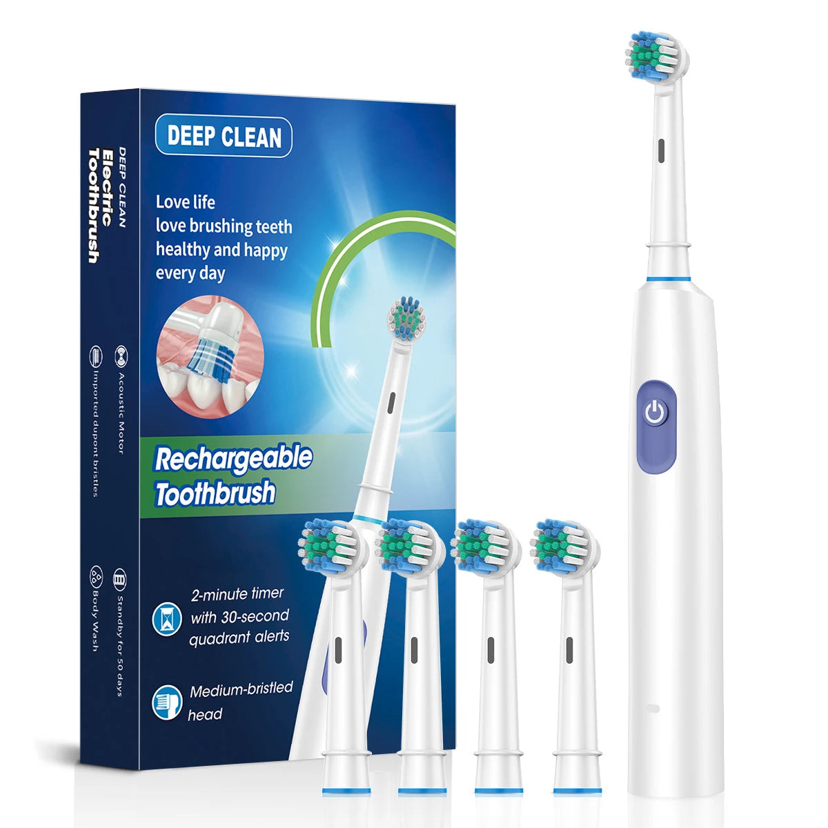 SmilePro 8X™ – Rechargeable Rotary Electric Toothbrush