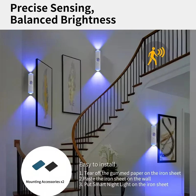 Gadgit Co RGB Motion Sensor Night Light | Magnetic, Rechargeable