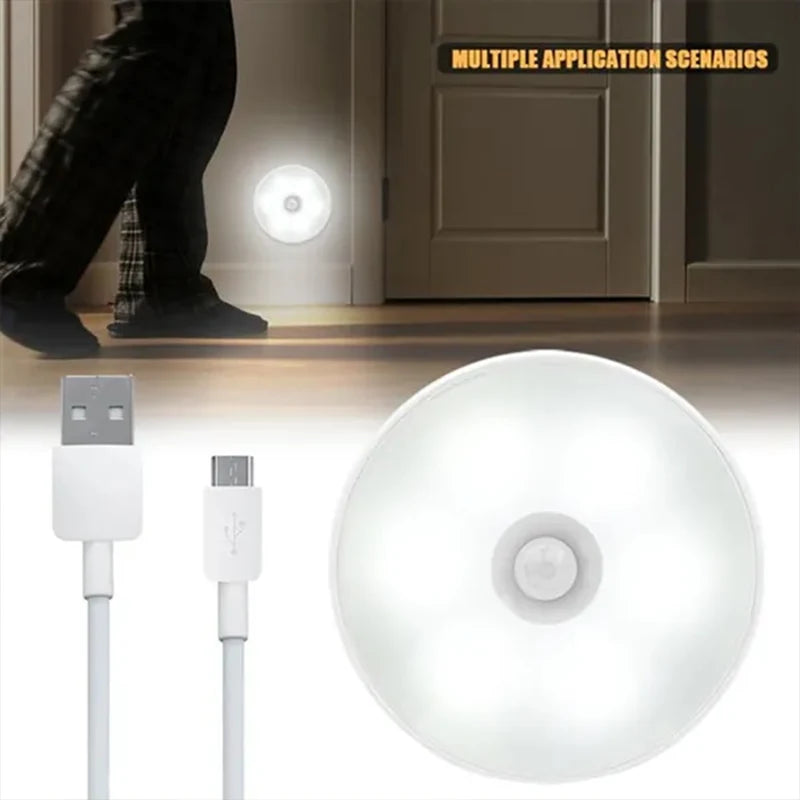 Gadgit Co PIR Motion Sensor Night Light | 120° Sensor, Magnetic, USB, 2–6 Pack