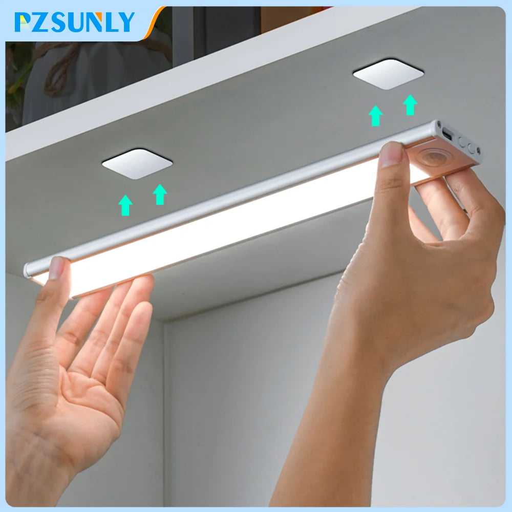 Gadgit Co LED Motion Sensor Under-Cabinet Light | 3 Colour Temps, USB, 4 Sizes