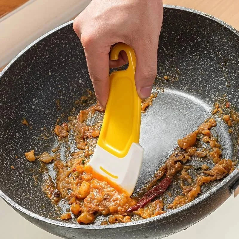 Gadgit Co Silicone Kitchen Scraper Spatula | Pan-Safe, Hanging Storage, 1/2/3pc