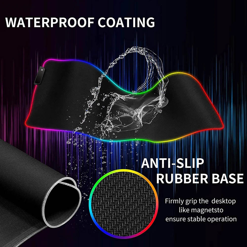GlowPad™ – RGB Gaming Desk Mouse Mat