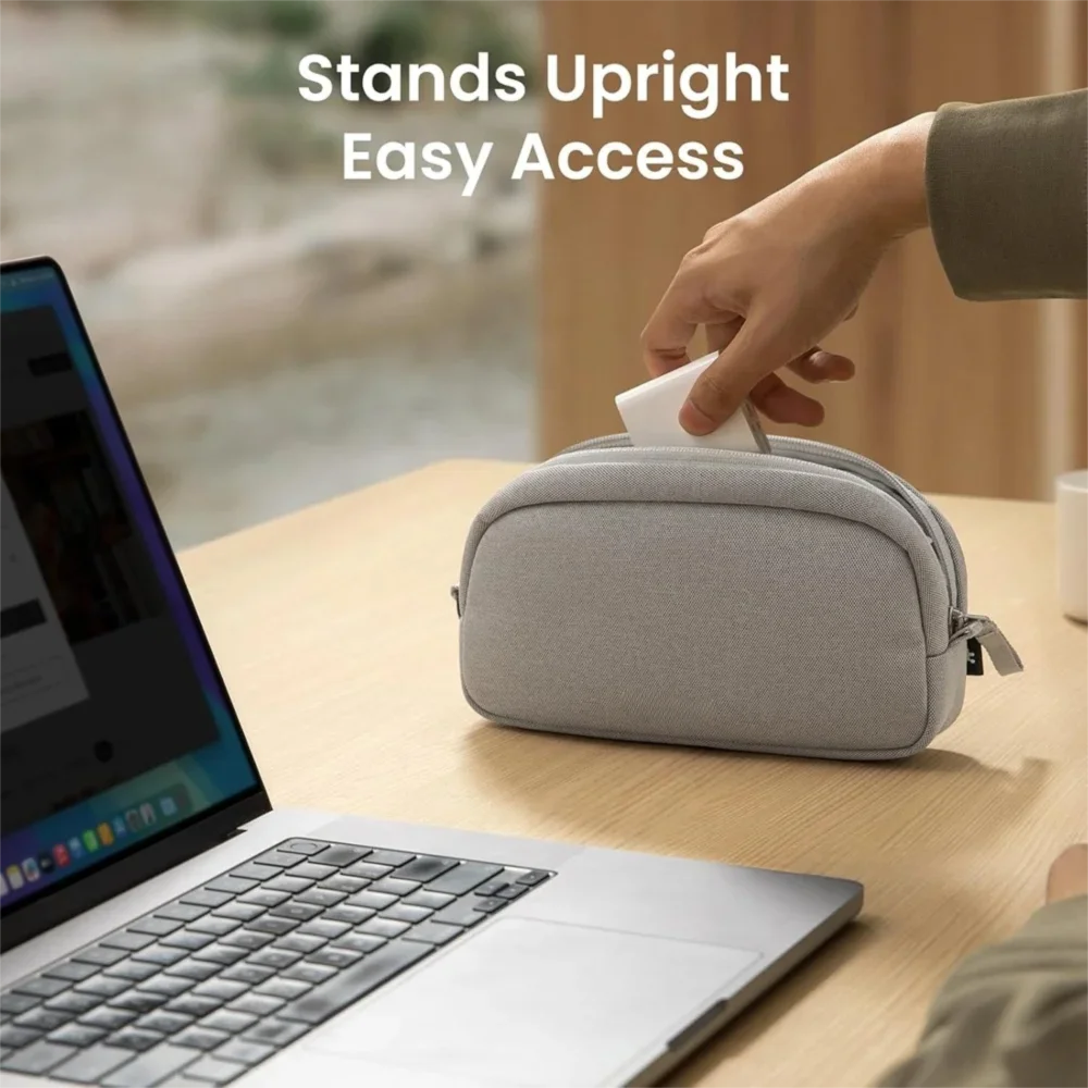 Electronics Organizer Travel Case Water Resistant Travel Bag Cable Organizer for Essentials Accessories.