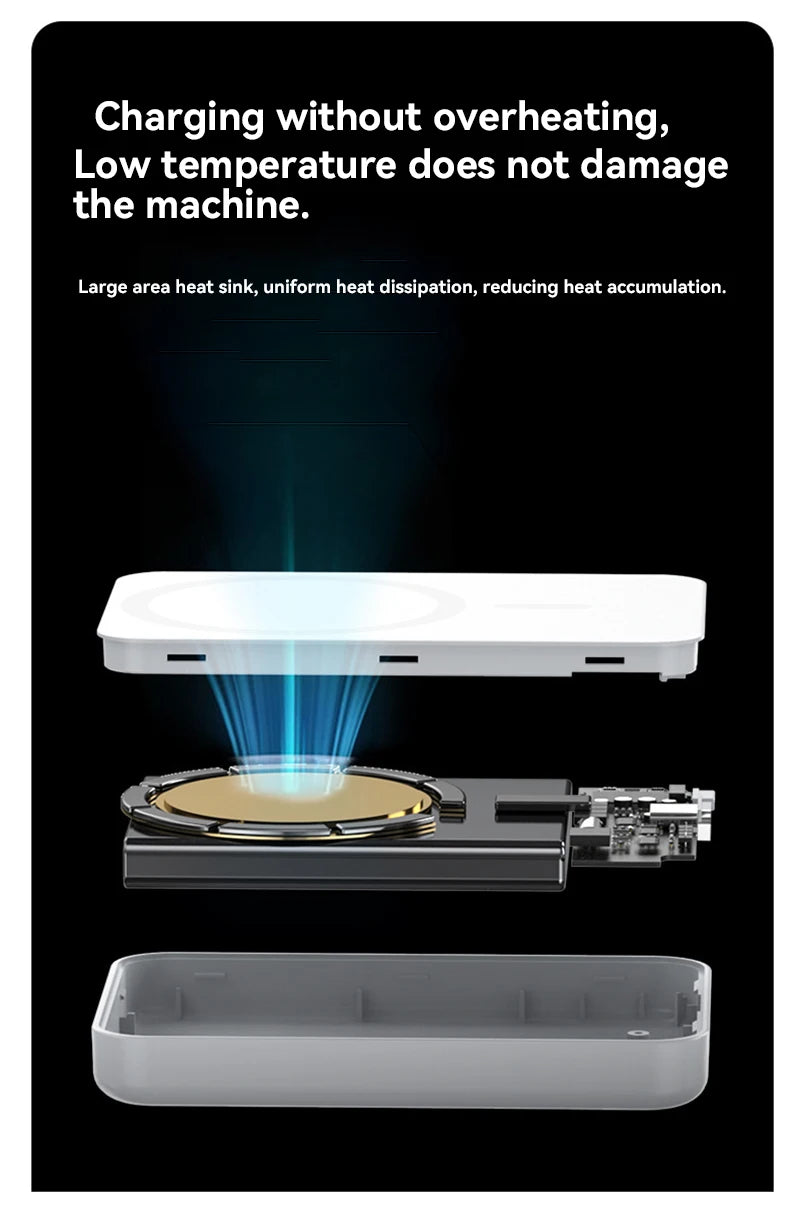 MagCharge Max™ – 50,000mAh Magnetic Wireless Power Bank