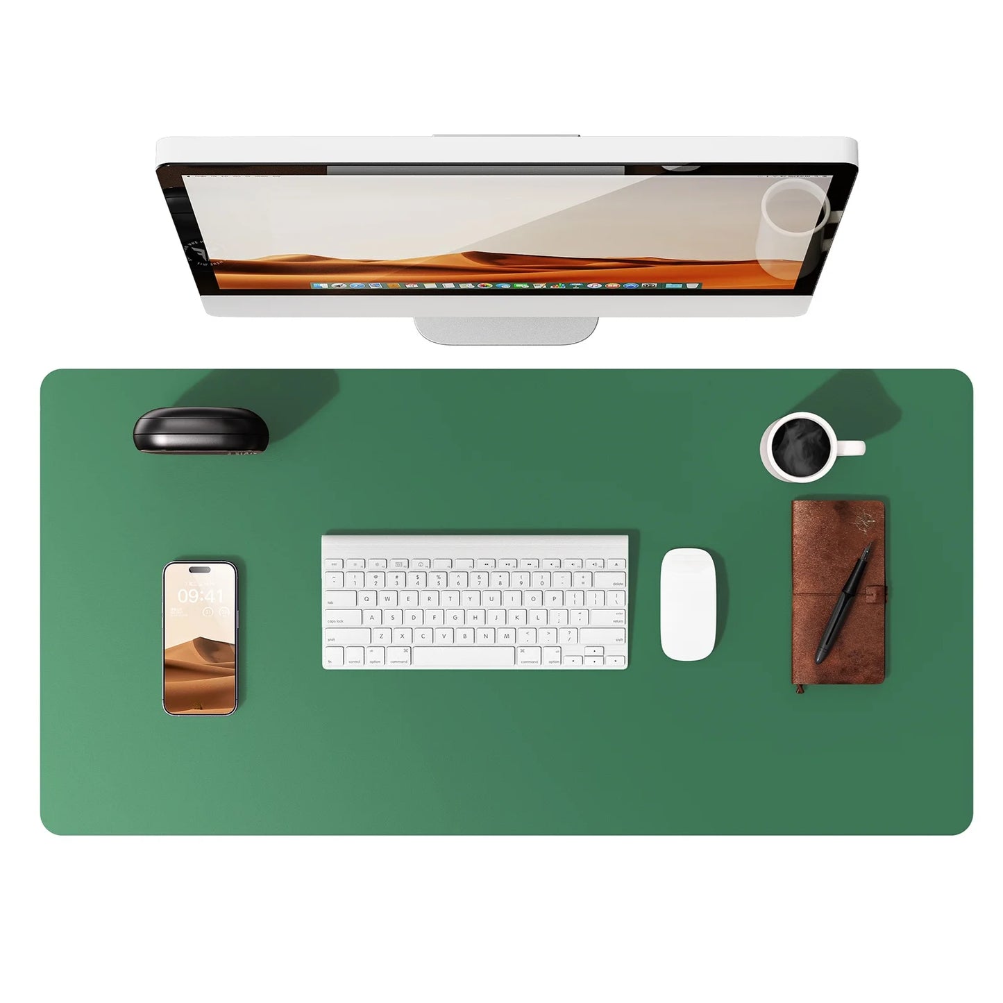 Gadgit Co™ PU Leather Desk Mat & Mouse Pad | Non-Slip, Waterproof, 5 Sizes
