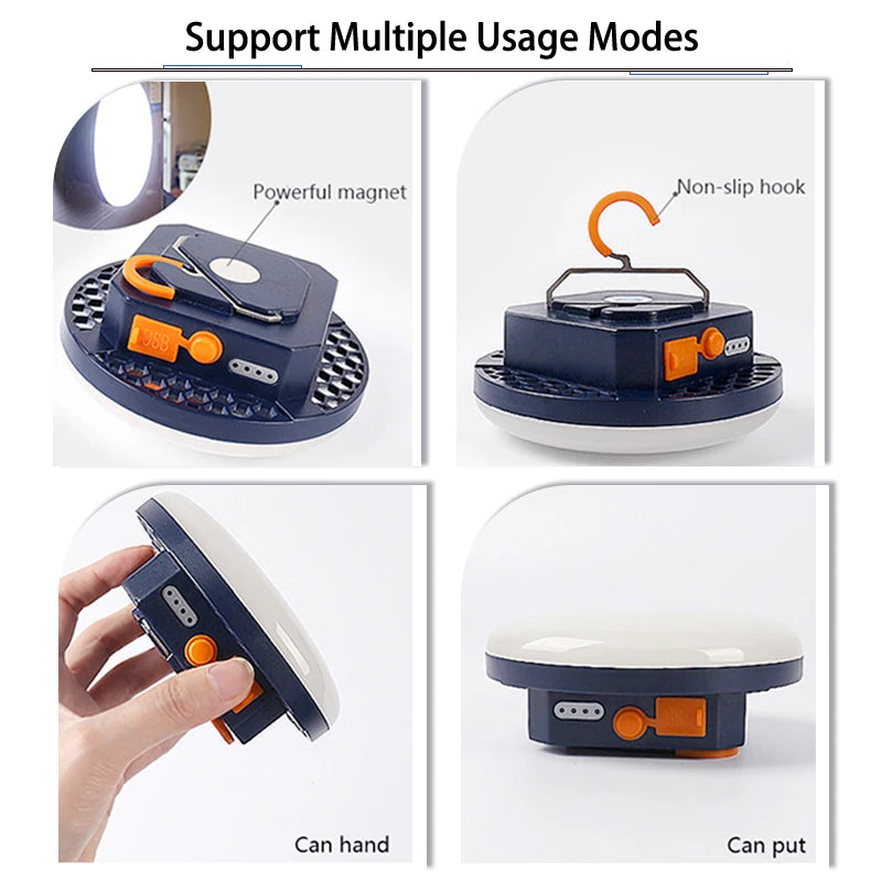 Gadgit Co Rechargeable LED Camping Lantern | Phone Charger, 10hr Battery, 2 Sizes