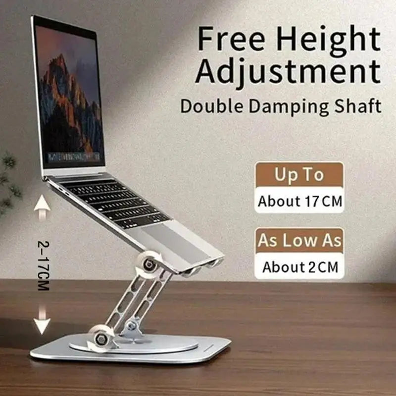Gadgit Co™ – 360° Adjustable Aluminium Laptop Stand | Foldable, Portable