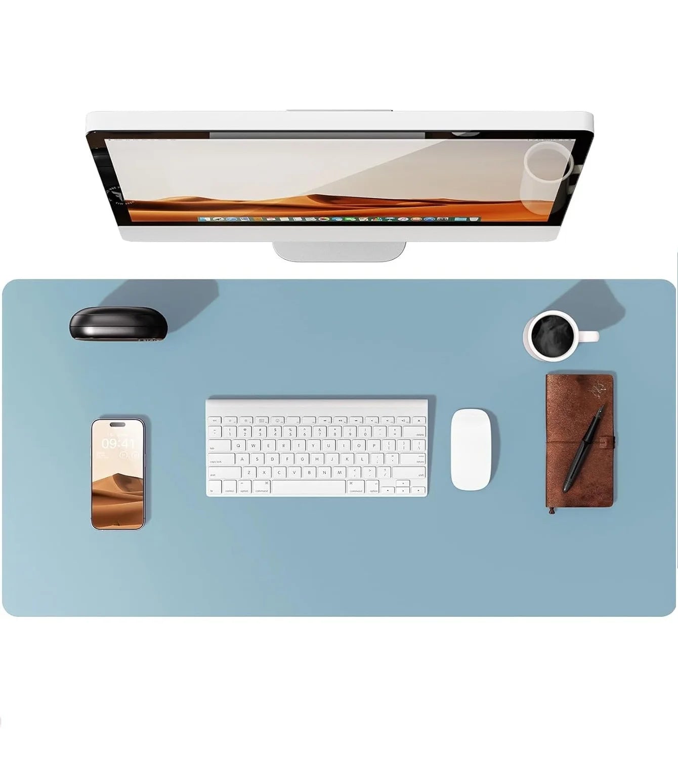 Gadgit Co™ PU Leather Desk Mat & Mouse Pad | Non-Slip, Waterproof, 5 Sizes