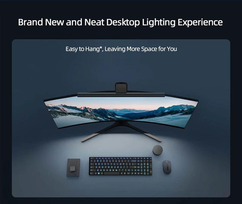 Gadgit Co™ – Premium Monitor Light Bar | Wireless Knob, Anti-Glare