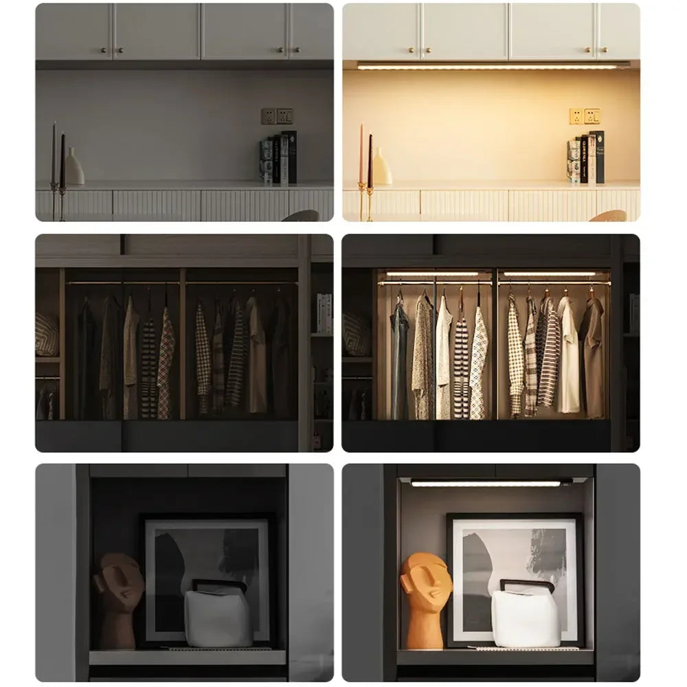 Gadgit Co Aluminum Motion Sensor LED Bar Light | 3 Colour Temps, Dimmable, 5 Sizes