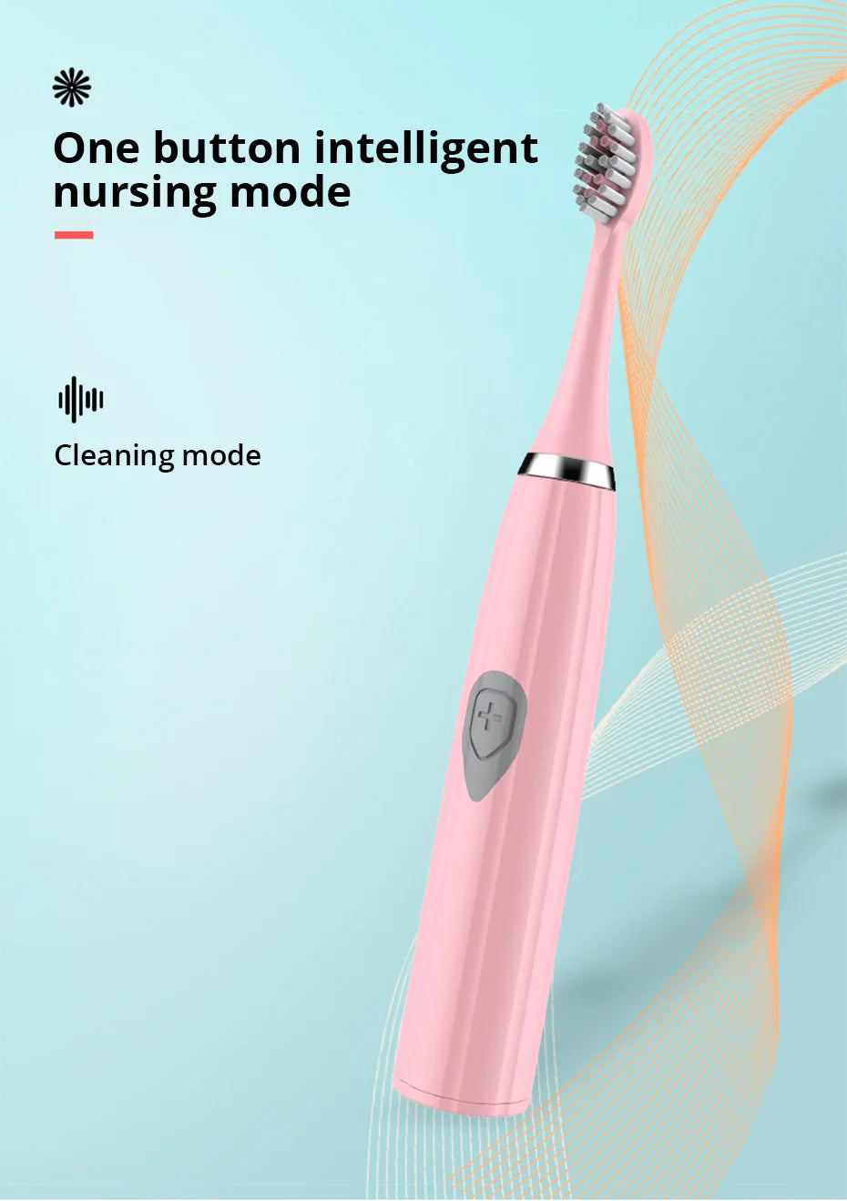 Tongwode Electric Toothbrush for Adults Soft Bristle Portable Battery E802 Endurance IPX6 Waterproof Intelligent Effective