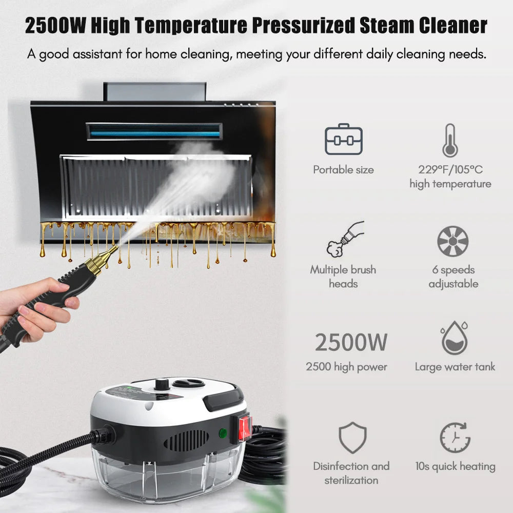 SteamClean Pro™ – 1500W Handheld Steam Cleaner