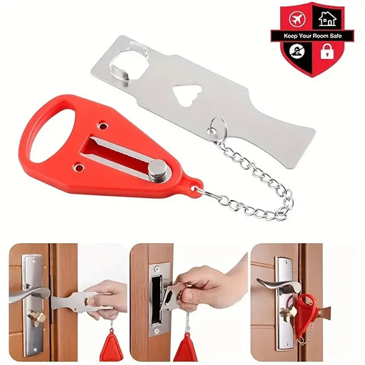 Gadgit Co Portable Travel Safety Door Lock | Universal, No Tools, Hotel & Home