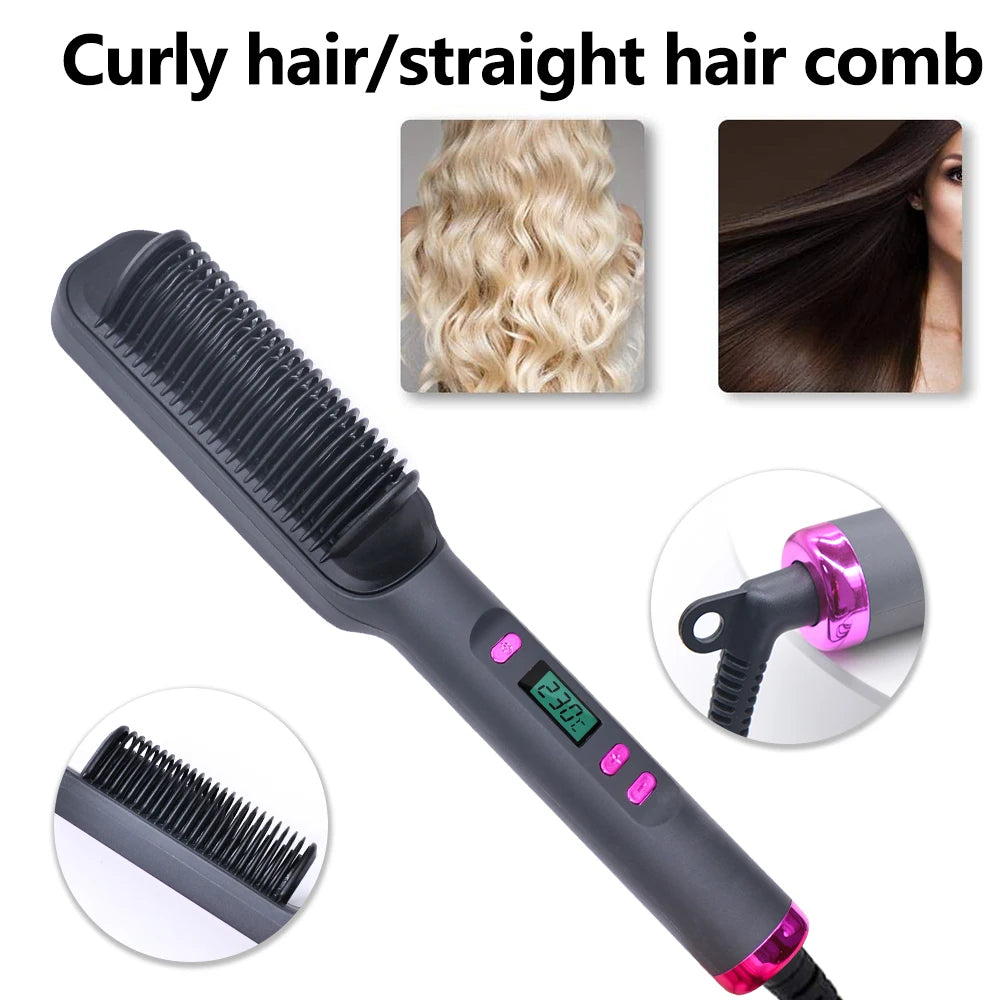 SleekComb Pro™ – Anti-Scald Ionic Straightener