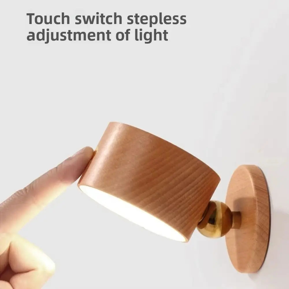 Gadgit Co LunaWall™ 360° Magnetic LED Wall Sconce | Dimmable, USB Rechargeable