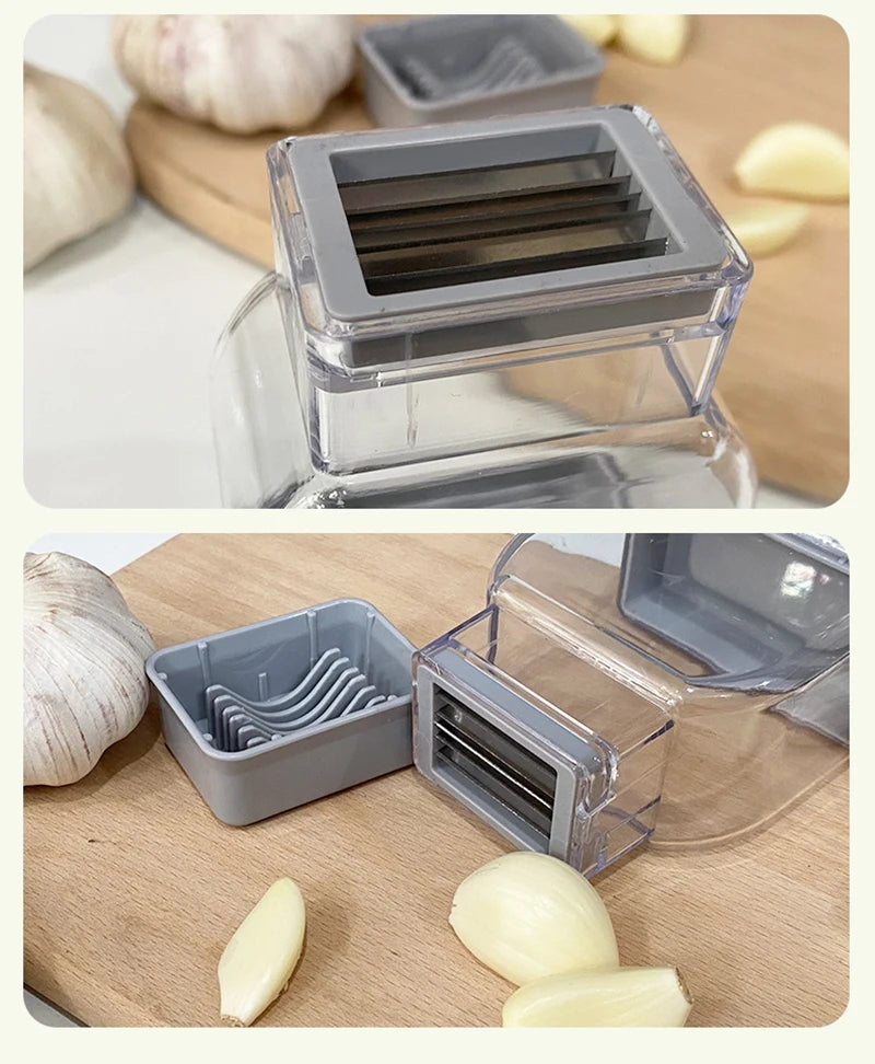 Gadgit Co Manual Garlic Press & Grater | Stainless Steel, Peeler & Cutter, Eco-Friendly