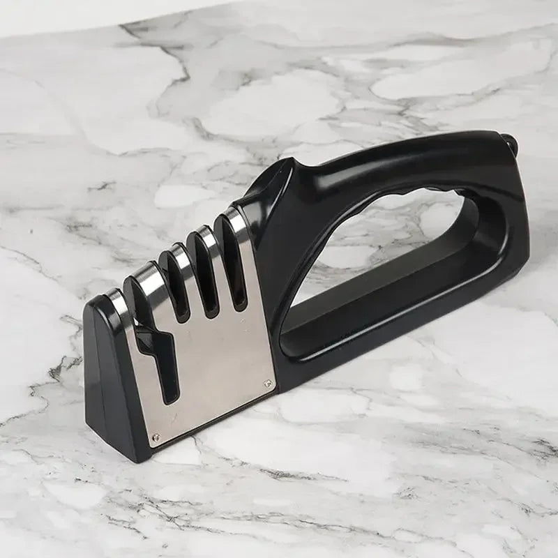 Gadgit Co 4-Stage Knife Sharpener | 3-5 Sec Restore, Non-Slip Base, Left & Right Hand